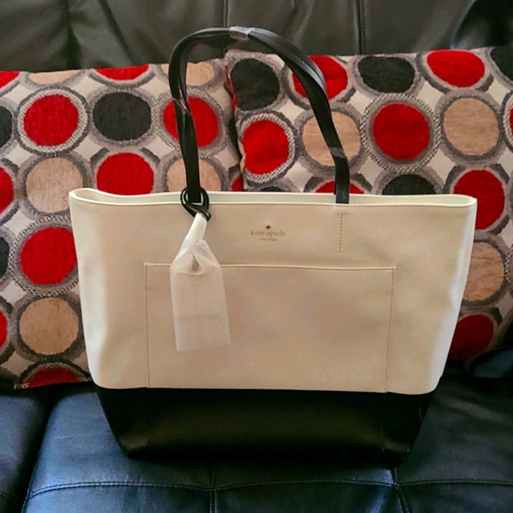 NWT Kate Spade ♠️ Black and White Tote Bag